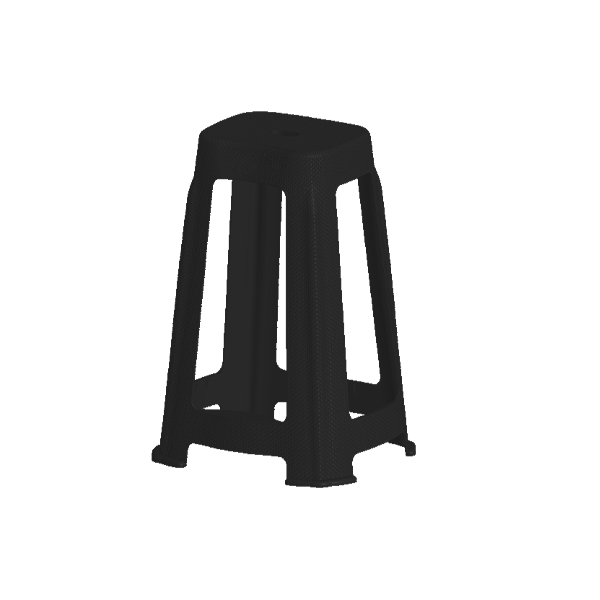 چهار پایه حصیری پله دار بلند پولاد 751