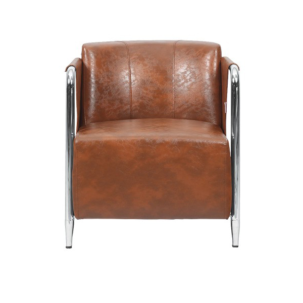 مبل یک نفره شیرازه KATRIN پایه آبکاری کروم