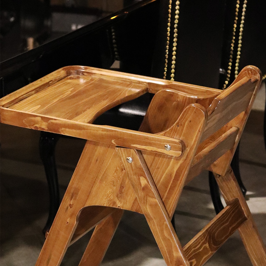 صندلی غذاخوری کودک چوبی تاشو(مدرنیکا)