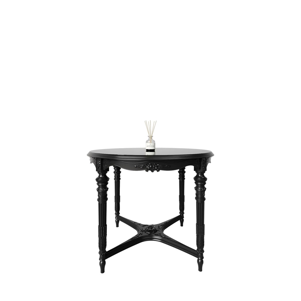 میز غذاخوری گرد هدیش ماندگار 4 نفره صفحه پلیمری و شیشه