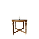 میز غذاخوری گرد هدیش ماندگار 4 نفره صفحه پلیمری و شیشه