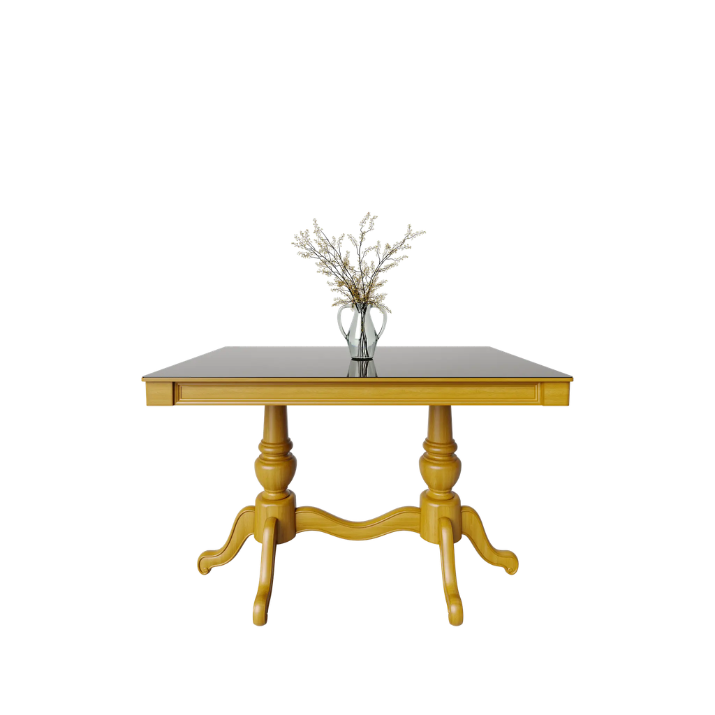 میز غذاخوری ماندگار سپند 6نفره صفحه شیشه