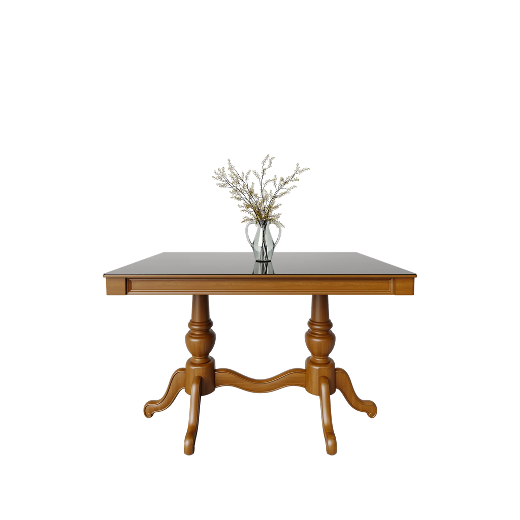 میز غذاخوری ماندگار سپند 6نفره صفحه شیشه