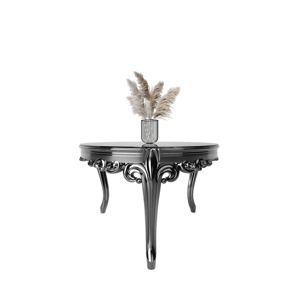 میز غذاخوری ماندگار پانیذ گرد 6 نفره