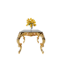 میز غذاخوری ماندگار آمور مربع صفحه mdf و شیشه