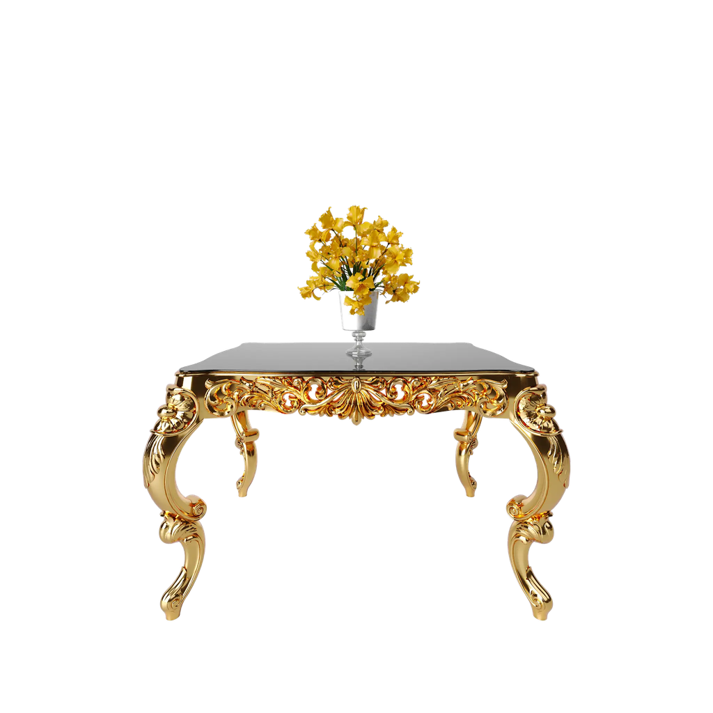 میز غذاخوری ماندگار آمور مستطیل 4 نفره صفحه mdf و شیشه