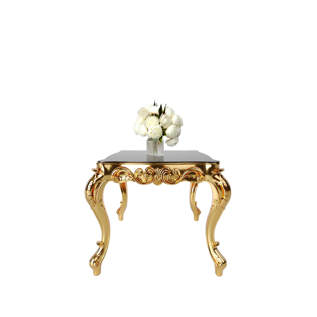 میز غذاخوری ماندگار روبینا مربع صفحه mdf و شیشه