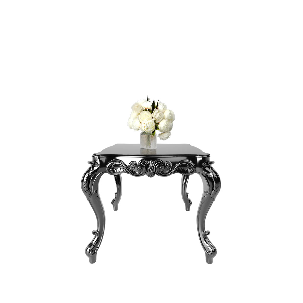 میز غذاخوری ماندگار روبینا مربع صفحه شیشه چاپی 8 میل