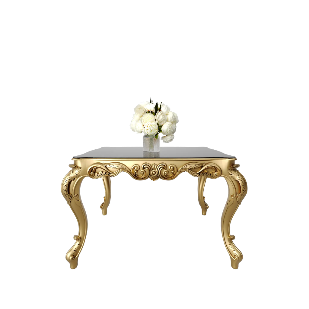 میز غذاخوری ماندگار روبینا مستطیل 4 نفره صفحه mdf و شیشه