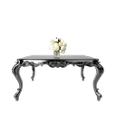 میز غذاخوری ماندگار روبینا مستطیل 6 نفره صفحه mdf و شیشه