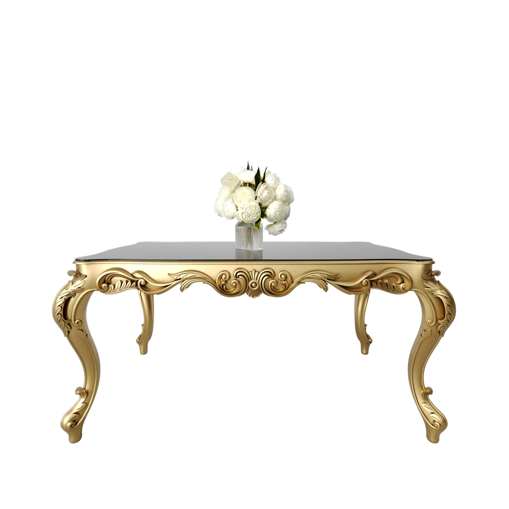 میز غذاخوری ماندگار روبینا مستطیل 6 نفره صفحه mdf و شیشه