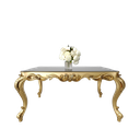 میز غذاخوری ماندگار روبینا مستطیل 6 نفره صفحه mdf و شیشه