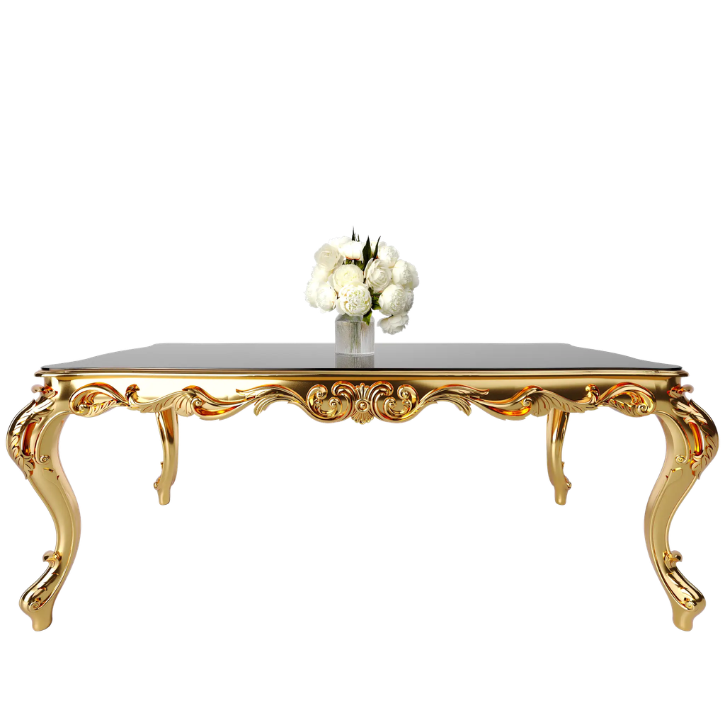 میز غذاخوری ماندگار روبینا مستطیل 8 نفره صفحه mdf و شیشه