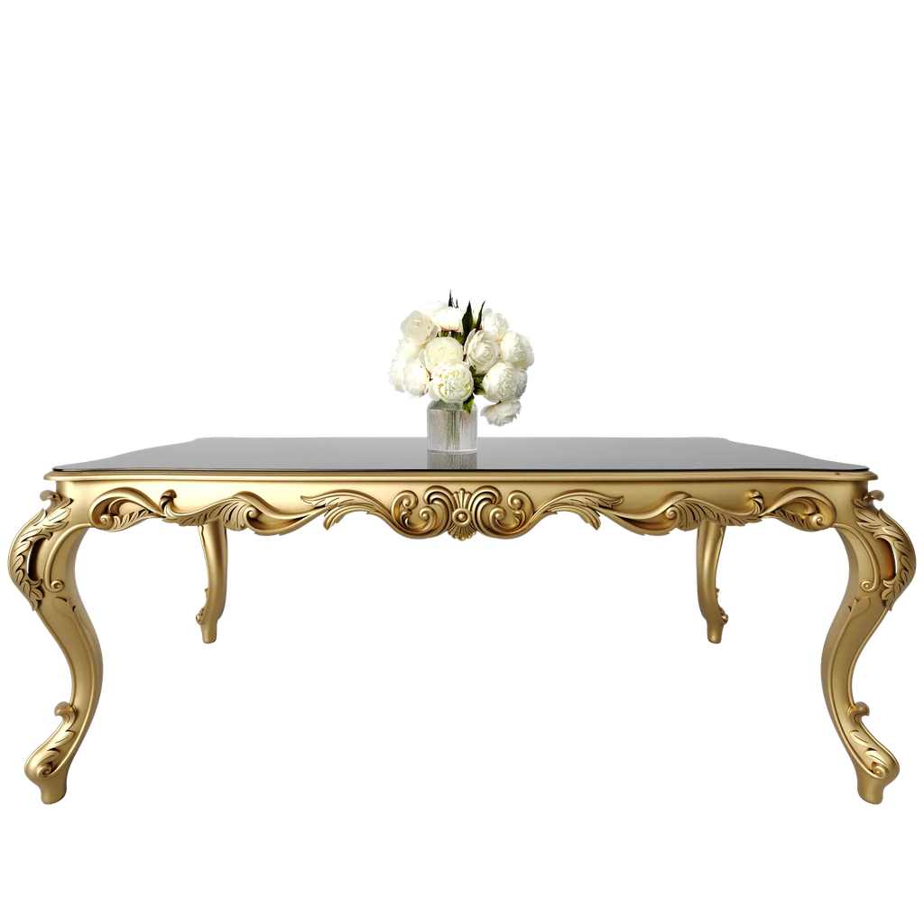 میز غذاخوری ماندگار روبینا مستطیل 8 نفره صفحه mdf و شیشه