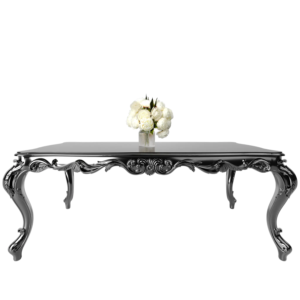 میز غذاخوری ماندگار روبینا مستطیل 8 نفره صفحه mdf و شیشه