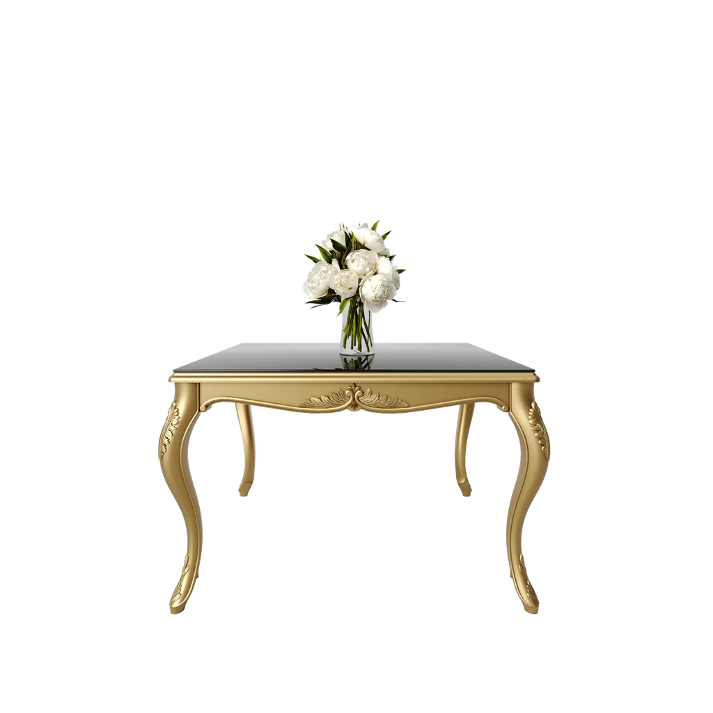 میز غذاخوری ماندگار نگار مستطیل 4 نفره صفحه mdf و شیشه