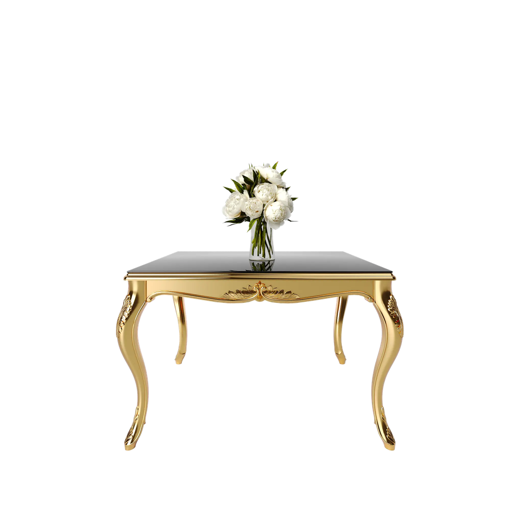 میز غذاخوری ماندگار نگار مستطیل 4 نفره صفحه mdf و شیشه