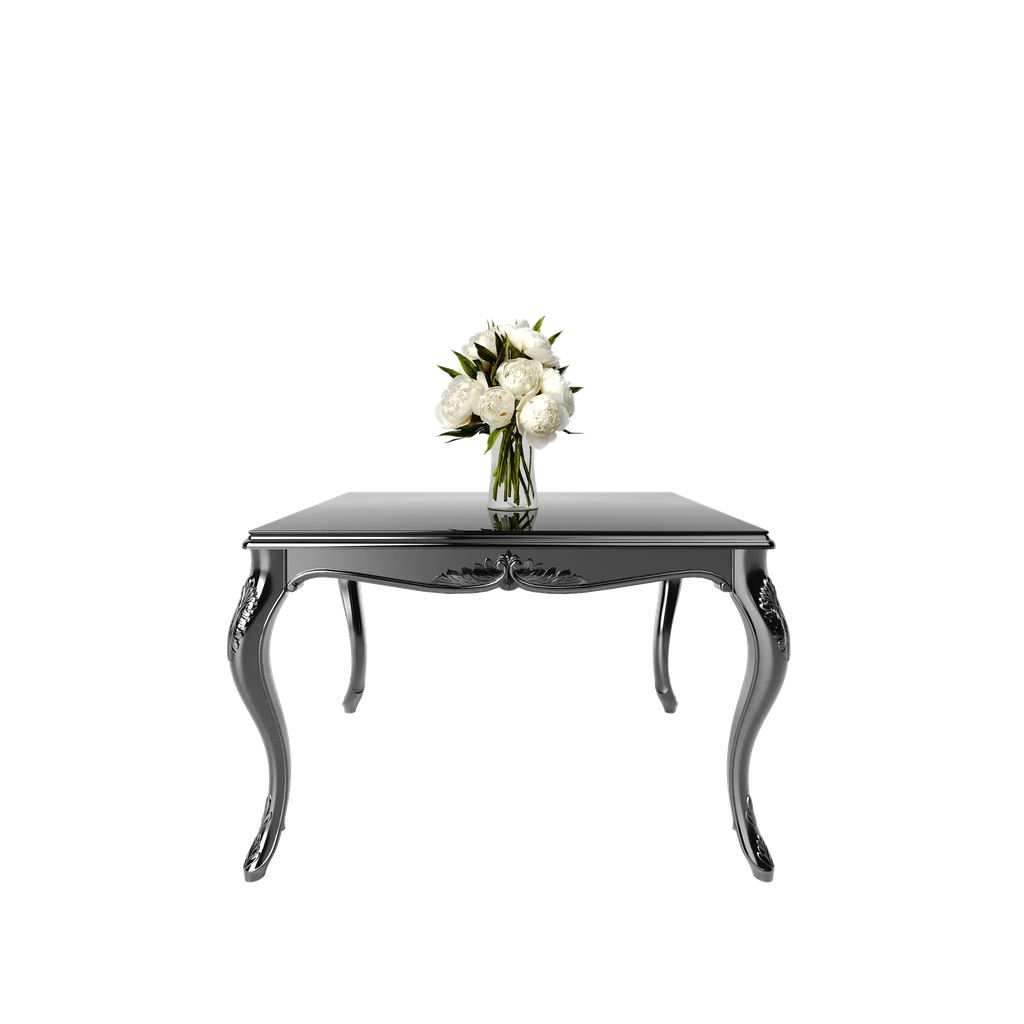 میز غذاخوری ماندگار نگار مستطیل 4 نفره صفحه mdf و شیشه