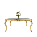 میز غذاخوری ماندگار نگار مستطیل 6 نفره صفحه mdf و شیشه