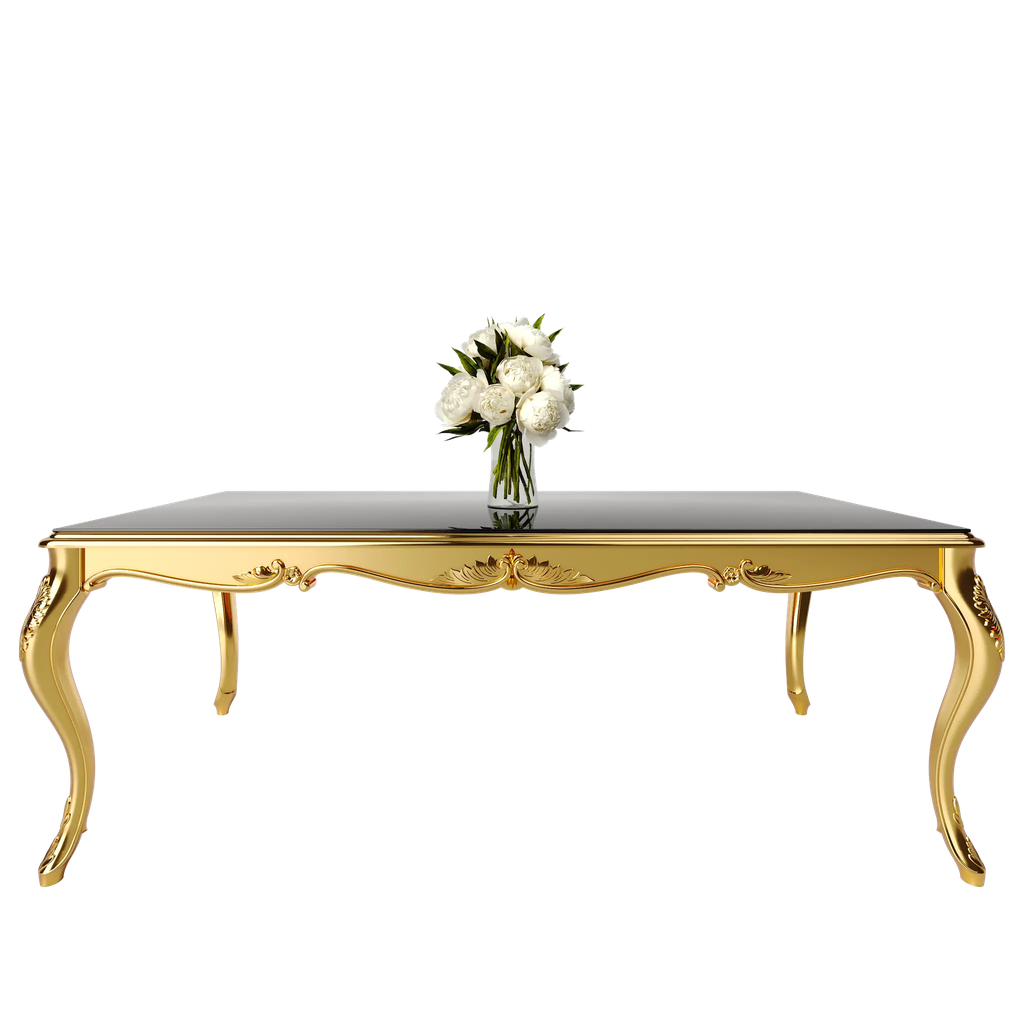 میز غذاخوری ماندگار نگار مستطیل 8 نفره صفحه mdf و شیشه