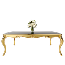 میز غذاخوری ماندگار نگار مستطیل 8 نفره صفحه mdf و شیشه