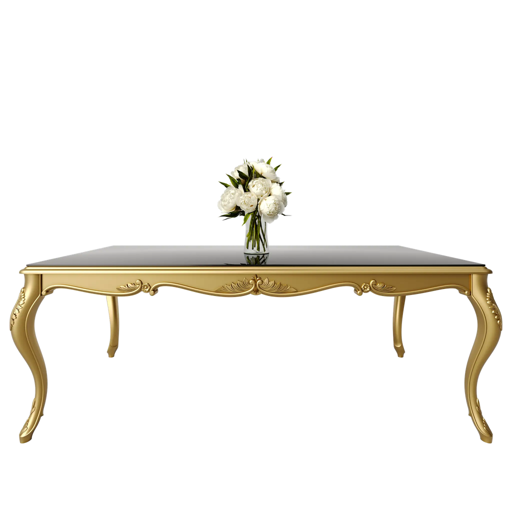 میز غذاخوری ماندگار نگار مستطیل 8 نفره صفحه شیشه چاپی 8 میل