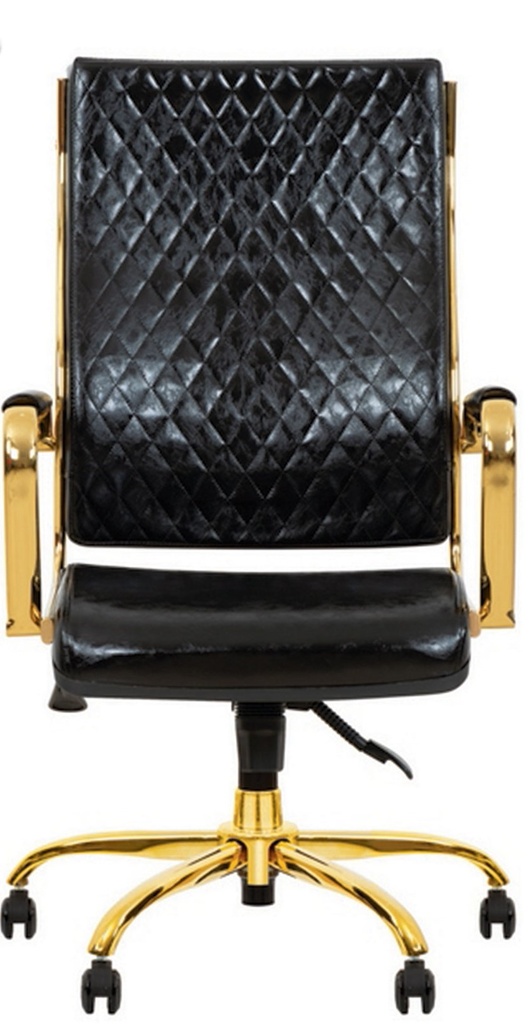 صندلی کارمندی TS-KF280 فریم آبکاری طلایی