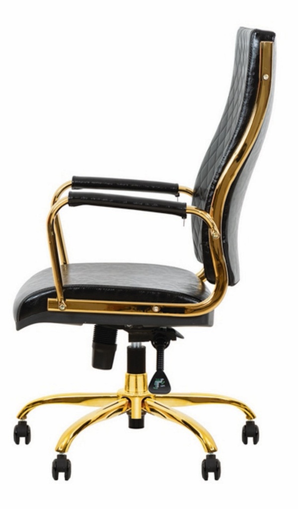 صندلی کارمندی TS-KF280 فریم آبکاری طلایی