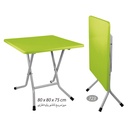 میز مربع پایه فلزی تاشو NS-723