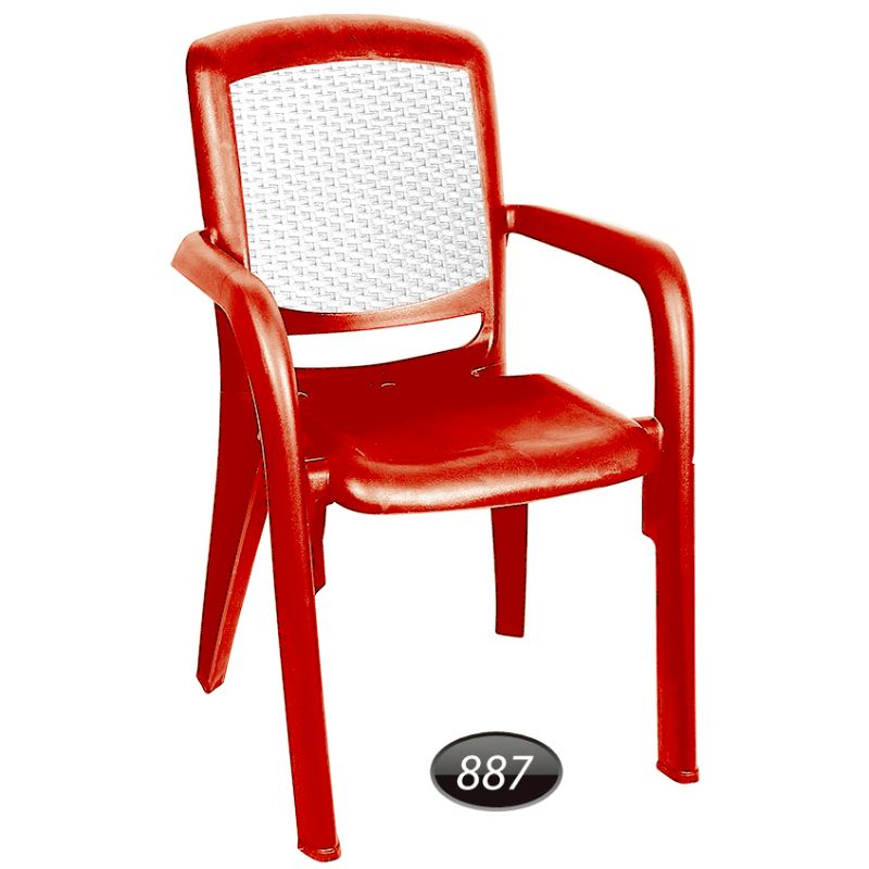 صندلی دسته دار  دو رنگ NS-887