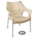 صندلی دسته دار  پایه فلزی حصیری ناصر 991