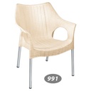 صندلی دسته دار  پایه فلزی حصیری ناصر 991