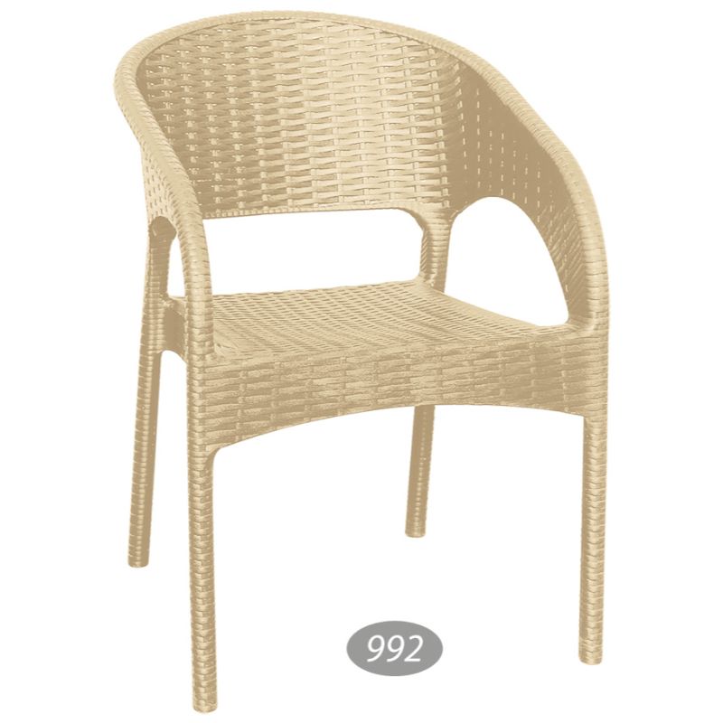 صندلی دسته دار حصیری NS-992