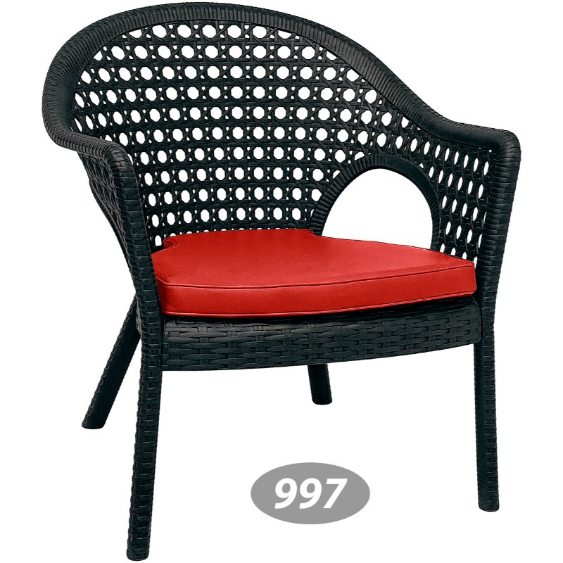 صندلی دسته دار حصیری پایه کوتاه 997