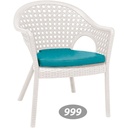 صندلی دسته دار حصیری پایه بلند ناصر 999