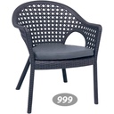 صندلی دسته دار حصیری پایه بلند ناصر 999