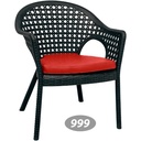 صندلی دسته دار حصیری پایه بلند ناصر 999