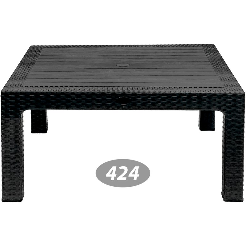 میز جلو مبلی  حصیری مربع NS-424