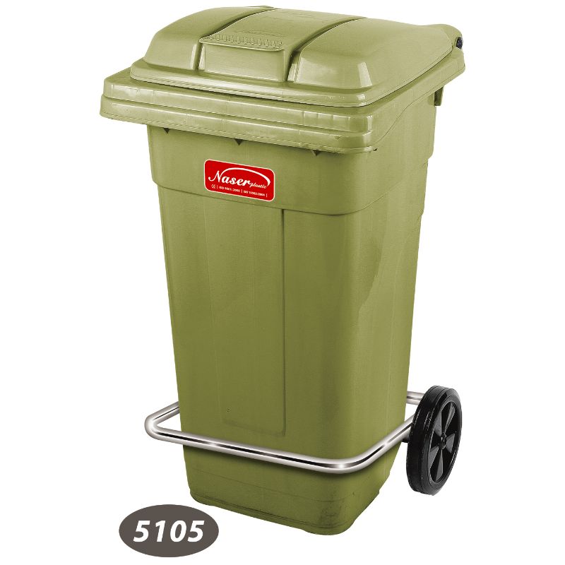 سطل پدالی  چرخدارNS-5105