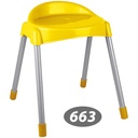 چهار پایه پشتی دار پایه فلزی متوسط ناصر 663