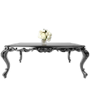 میز غذاخوری مستطیل روبینا 8 نفره صفحه شیشه چاپی 8 میل