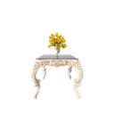 میز غذاخوری مربع آمور صفحه شیشه چاپی 8 میل