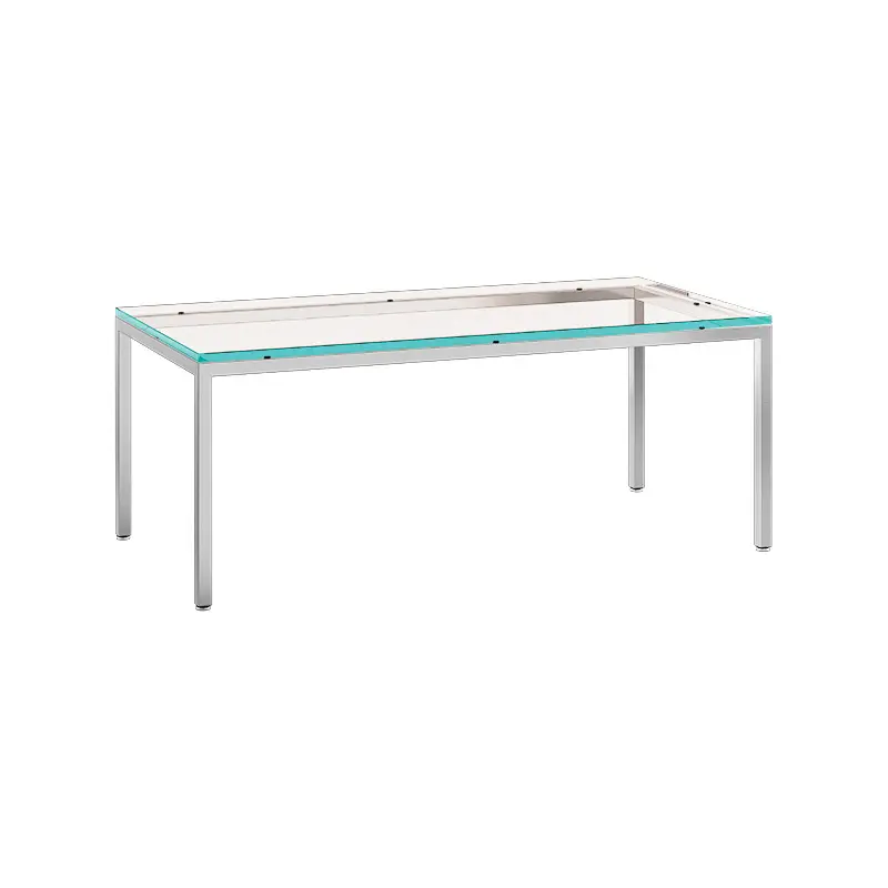 میز جلو مبلی فلورانس مستطیل 57.5*115 فلزی شیشه 5020MG