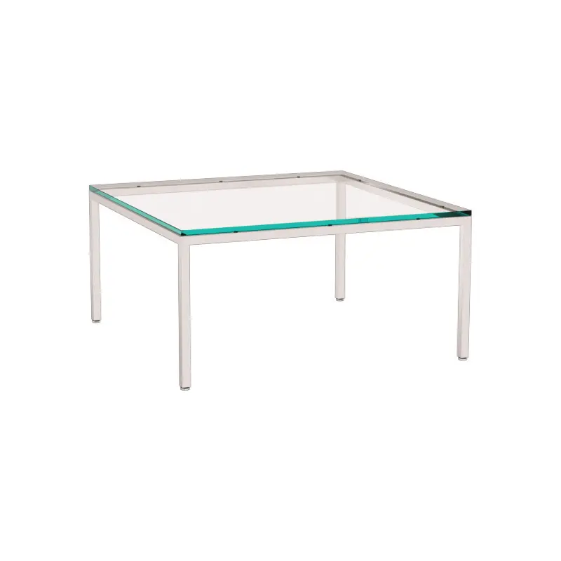 میز جلو مبلی فلورانس مربع 90 فلزی شیشه 5021MG