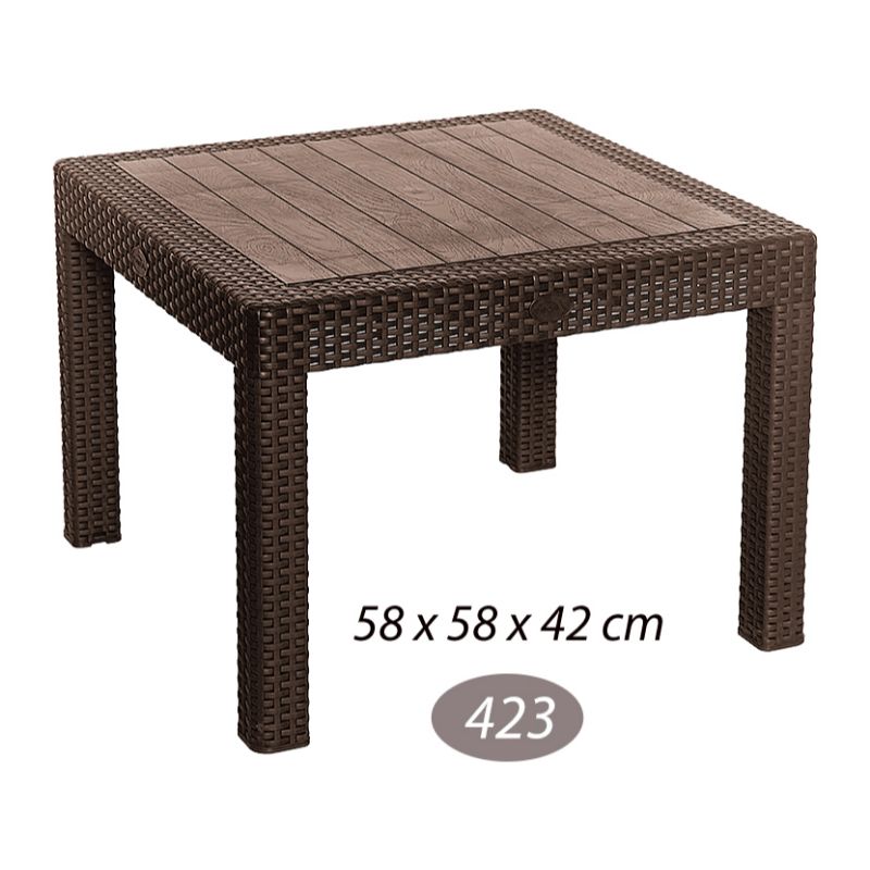 میز جلو مبلی  حصیری مربع ناصر 423