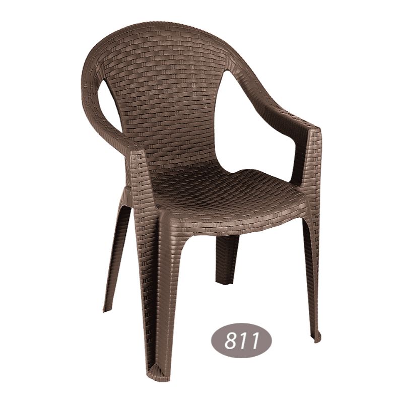 صندلی دسته دار بزرگ حصیری 811