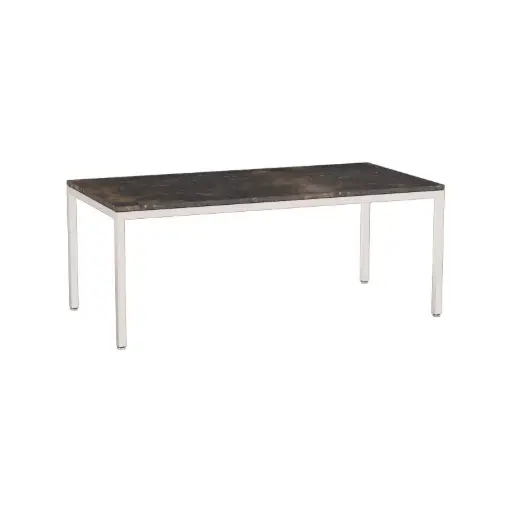 میز جلو مبلی فلورانس مستطیل 57.5*115 فلزی سنگ 5020MS