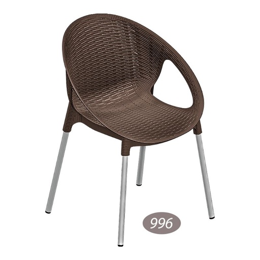 صندلی دسته دار پایه فلزی حصیری فانتزی 996